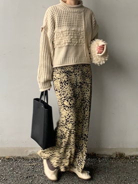 「LATINA（ラティーナ）のアイテム」を使った、Aさん（レディース・156cm）の冬コーディネート