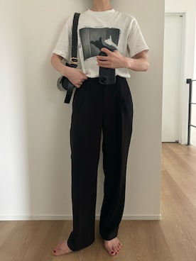 「JIL SANDER(ジルサンダー)のアイテム(ショルダーバッグ)」を使った、Aさん(レディース・156cm)の夏コーディネート