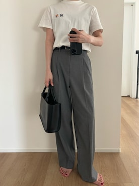 「ENOF（イナフ）のアイテム」を使った、Aさん（レディース・156cm）の夏コーディネート