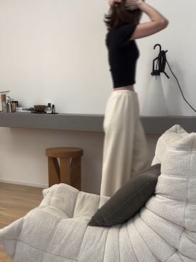 「evernavy（エバーネイビー）のアイテム」を使った、Aさん（レディース・156cm）の夏コーディネート