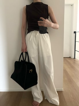 「THE ROW（ザロウ）のアイテム（バッグ）」を使った、Aさん（レディース・156cm）の秋コーディネート