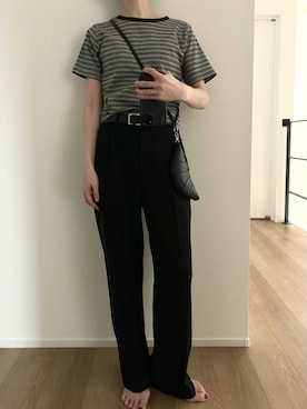 「ENOF（イナフ）のアイテム」を使った、Aさん（レディース・156cm）の夏コーディネート