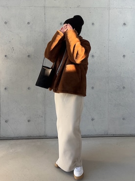 「emmi（エミ）のアイテム」を使った、Aさん（レディース・156cm）の冬コーディネート