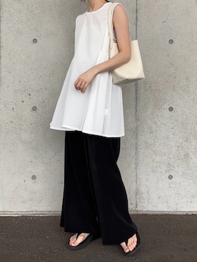 「fitflop（フィットフロップ）のアイテム」を使った、Aさん（レディース・156cm）の夏コーディネート