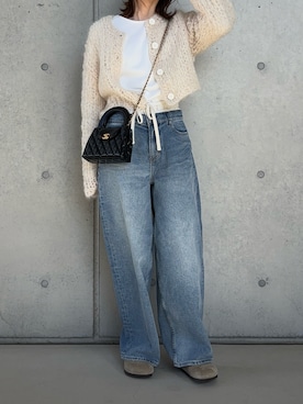 「CHANEL（シャネル）のアイテム」を使った、Aさん（レディース・156cm）の冬コーディネート