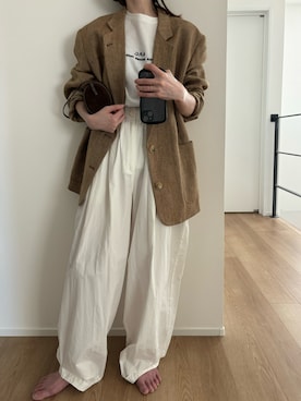 「A.P.C.（アーペーセー）のアイテム」を使った、Aさん（レディース・156cm）の春コーディネート