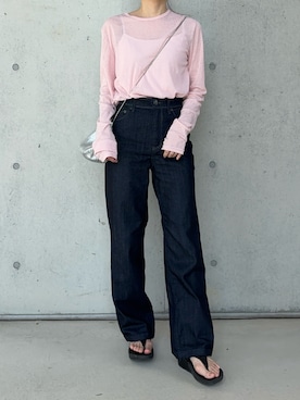 「fitflop（フィットフロップ）のアイテム（サンダル）」を使った、Aさん（レディース・156cm）の夏コーディネート