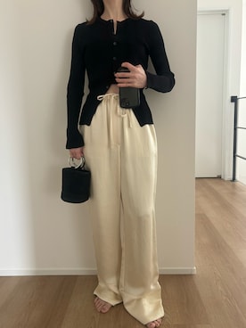 「アイテム（カーディガン/ボレロ）」を使った、Aさん（レディース・156cm）の夏コーディネート