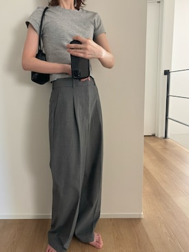 「アイテム（トップス）」を使った、Aさん（レディース・156cm）の夏コーディネート