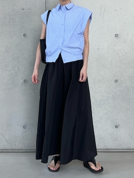 「ミニトート」｜Aさん（レディース・156cm）の夏コーディネート