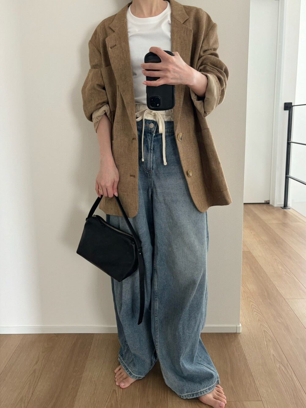 ENOF（イナフ）の「leather mini bag（ハンドバッグ）」 - WEAR