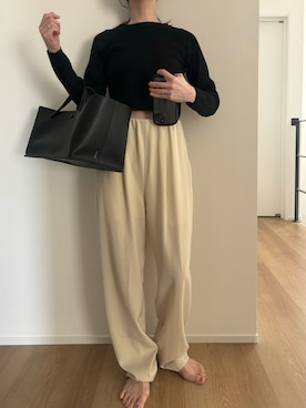 「THE ROW（ザロウ）のアイテム」を使った、Aさん（レディース・156cm）の夏コーディネート