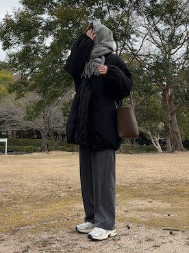 「MERCI（メルシー）のアイテム」を使った、Aさん（レディース・156cm）の冬コーディネート