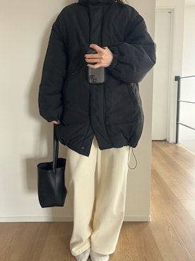 「MERCI（メルシー）のアイテム」を使った、Aさん（レディース・156cm）の冬コーディネート