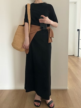 「ワントーンスタイル」｜Aさん（レディース・156cm）の夏コーディネート