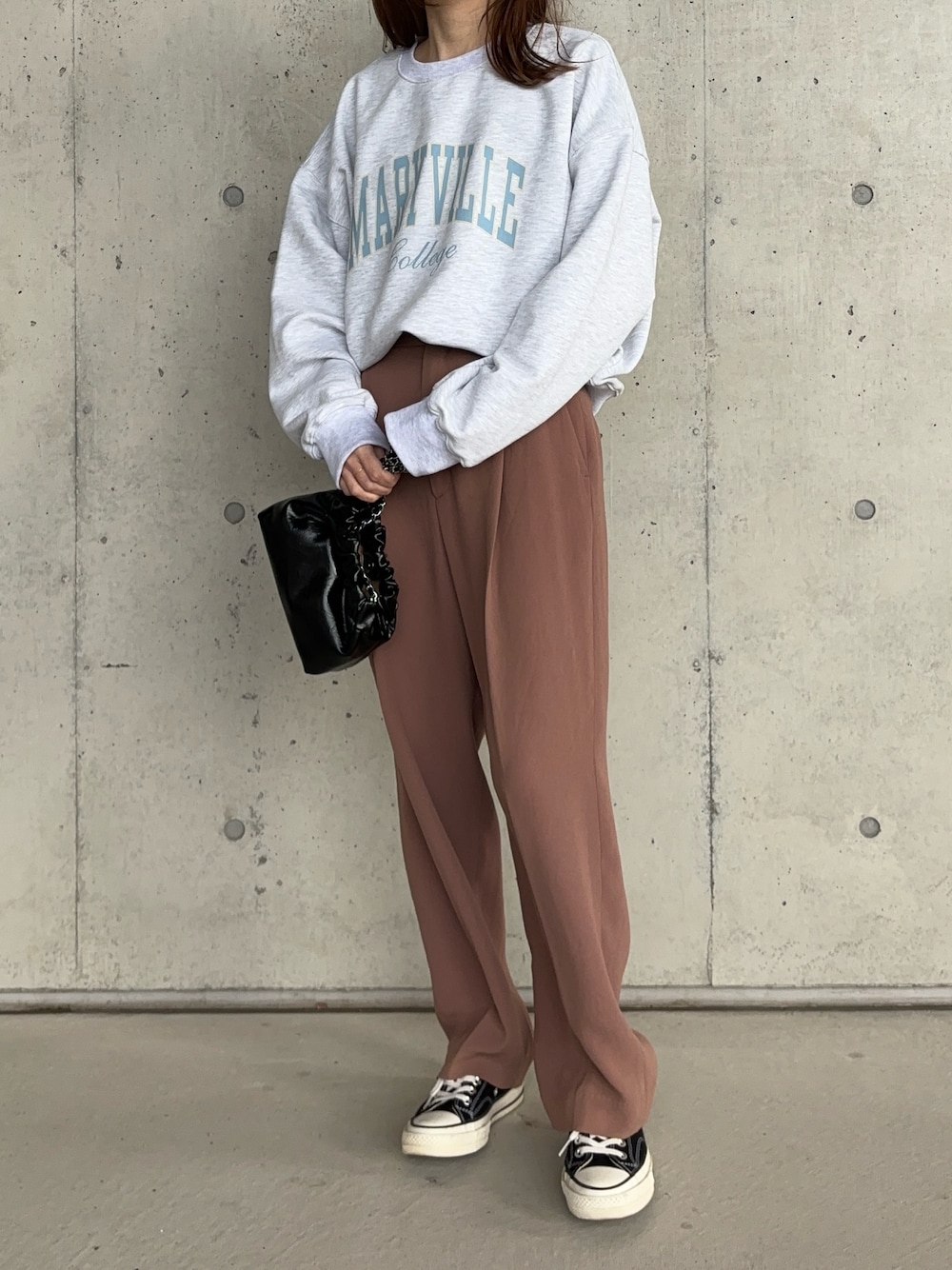 6（ロク）の「＜6(ROKU)＞GEORGETTE TUCK PANTS/パンツ