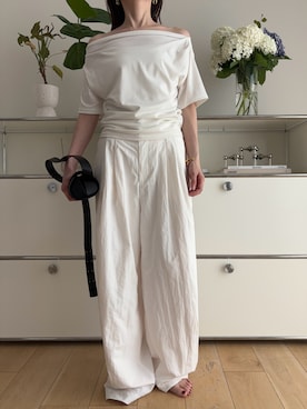 「JIL SANDER（ジルサンダー）のアイテム」を使った、Aさん（レディース・156cm）の夏コーディネート