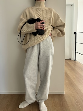 「anuke（アンヌーク）のアイテム」を使った、Aさん（レディース・156cm）の冬コーディネート