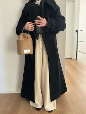 「FRAY I.D（フレイアイディー）のアイテム」を使った、Aさん（レディース・156cm）の冬コーディネート