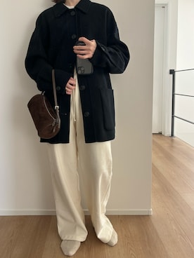 「アイテム（Tシャツ/カットソー）」を使った、Aさん（レディース・156cm）の秋コーディネート