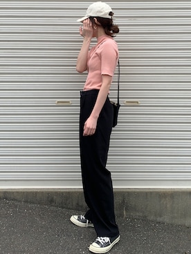 「UNION LAUNCH（ユニオンランチ）のアイテム」を使った、Aさん（レディース・156cm）の春コーディネート