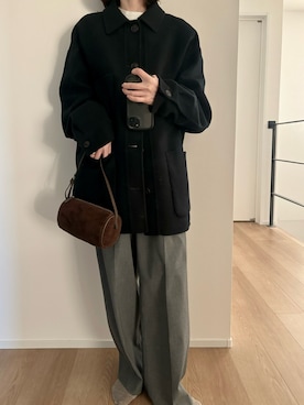 「Printstar（プリントスター）のアイテム」を使った、Aさん（レディース・156cm）の冬コーディネート