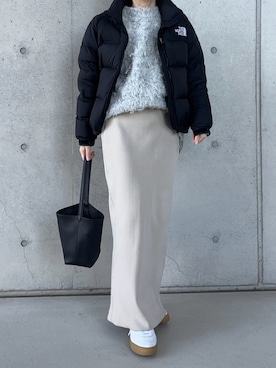 「MERCI（メルシー）のアイテム」を使った、Aさん（レディース・156cm）の冬コーディネート