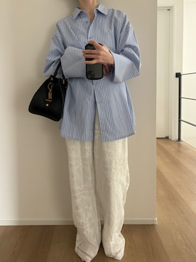 「hellam（へラム）のアイテム（トップス）」を使った、Aさん（レディース・156cm）の冬コーディネート