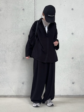 「厚底スニーカー」｜Aさん（レディース・156cm）の秋コーディネート