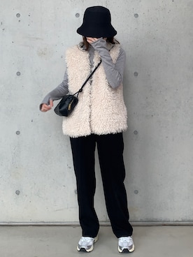 「MERCI（メルシー）のアイテム（ジャケット/アウター）」を使った、Aさん（レディース・156cm）の春コーディネート