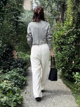 「クロップド丈」｜Aさん（レディース・156cm）の秋コーディネート