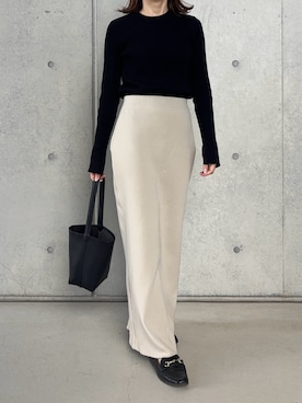 「アイテム（トートバッグ）」を使った、Aさん（レディース・156cm）の秋コーディネート