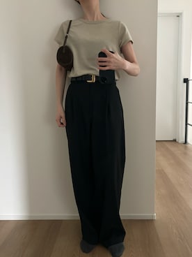 「レイヤードコーデ」｜Aさん（レディース・156cm）の春コーディネート