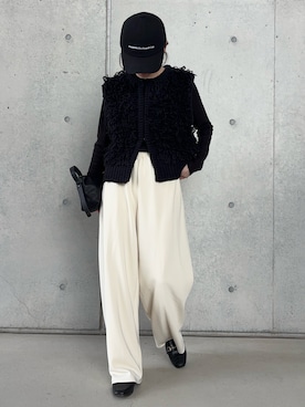 「evernavy（エバーネイビー）のアイテム」を使った、Aさん（レディース・156cm）の春コーディネート
