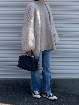 「Maiami（マイアミ）のアイテム」を使った、Aさん（レディース・156cm）の冬コーディネート