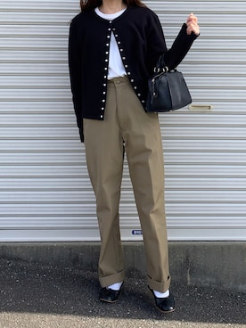 「agnes b.（アニエスベー）のアイテム」を使った、Aさん（レディース・156cm）の冬コーディネート