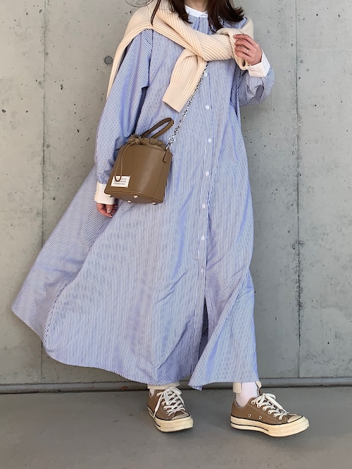 A Bonjour Saganのシャツワンピースを使ったコーディネート Wear A Bonjour Saganのシャツワンピースを使ったコーディネート Wear