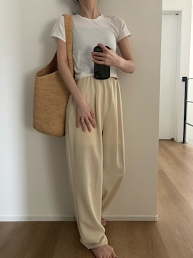「BIOTOP（ビオトープ）のアイテム」を使った、Aさん（レディース・156cm）の夏コーディネート
