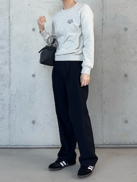 「A.P.C.（アーペーセー）のアイテム」を使った、Aさん（レディース・156cm）の冬コーディネート