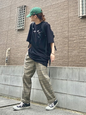 「agnes b.（アニエスベー）のアイテム」を使った、youkiさん（レディース・161cm）の夏コーディネート