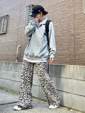「アイテム（スウェットパンツ）」を使った、youkiさん（レディース・161cm）の秋コーディネート