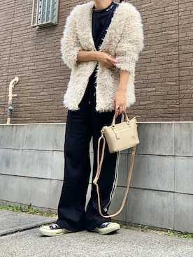 「AS KNOW AS plus（アズノゥアズプラス）のアイテム（ジャケット/アウター）」を使った、youkiさん（レディース・161cm）の秋コーディネート