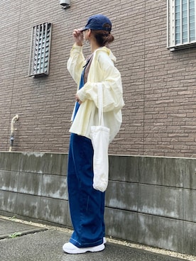 「copine（コピン）のアイテム（オールインワン・サロペット）」を使った、youkiさん（レディース・161cm）の夏コーディネート