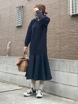 「MIDWEST（ミッドウエスト）のアイテム（アクセサリー）」を使った、youkiさん（レディース・161cm）の夏コーディネート