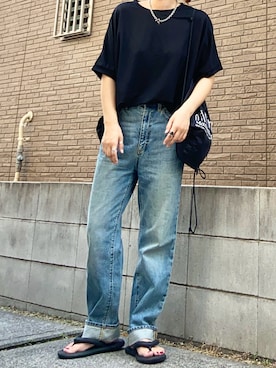 「GU」｜youkiさん（レディース・161cm）の夏コーディネート