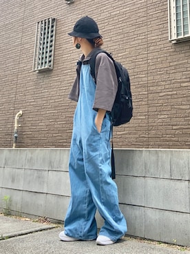 「SMILEY FACE（スマイリーフェイス）のアイテム」を使った、youkiさん（レディース・161cm）の夏コーディネート