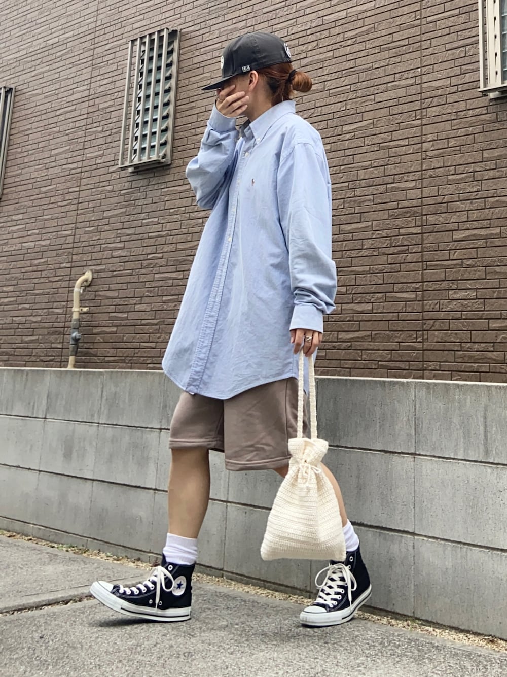 【どんなコーデにも合う◎】ローレンラルフローレン　オフホワイト ショルダーバッグ ポロ ラルフ ローレン POLO RALPH LAUREN Polo ID レザー