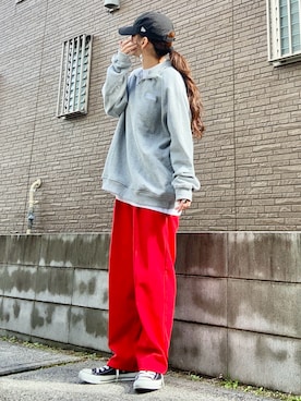 「ハーフジップ」｜youkiさん（レディース・161cm）の秋コーディネート