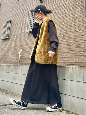 「アイテム（その他アウター）」を使った、youkiさん（レディース・161cm）の秋コーディネート