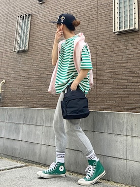 「mixxmixのアイテム」を使った、youkiさん（レディース・161cm）の春コーディネート